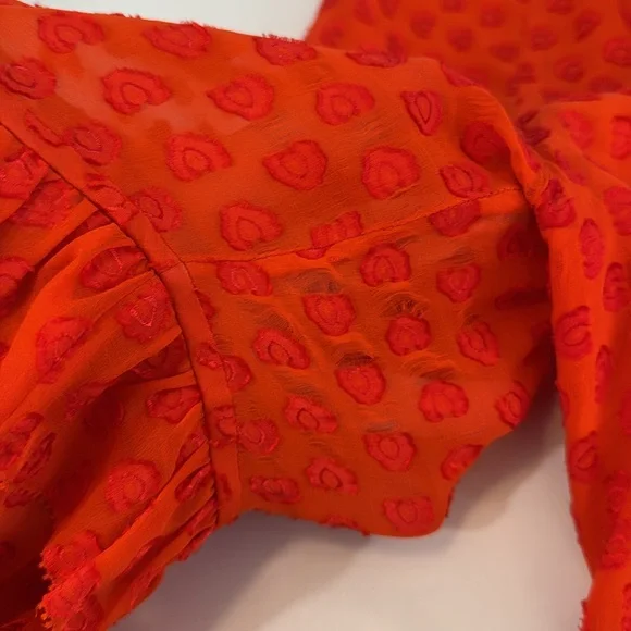 Tory Burch Red Blouse with Tassel Detail - Picture 9 of 16